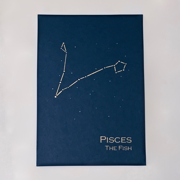theBird+theBeard Other - Pisces Constellation Zodiac Art Print / Gold Foil